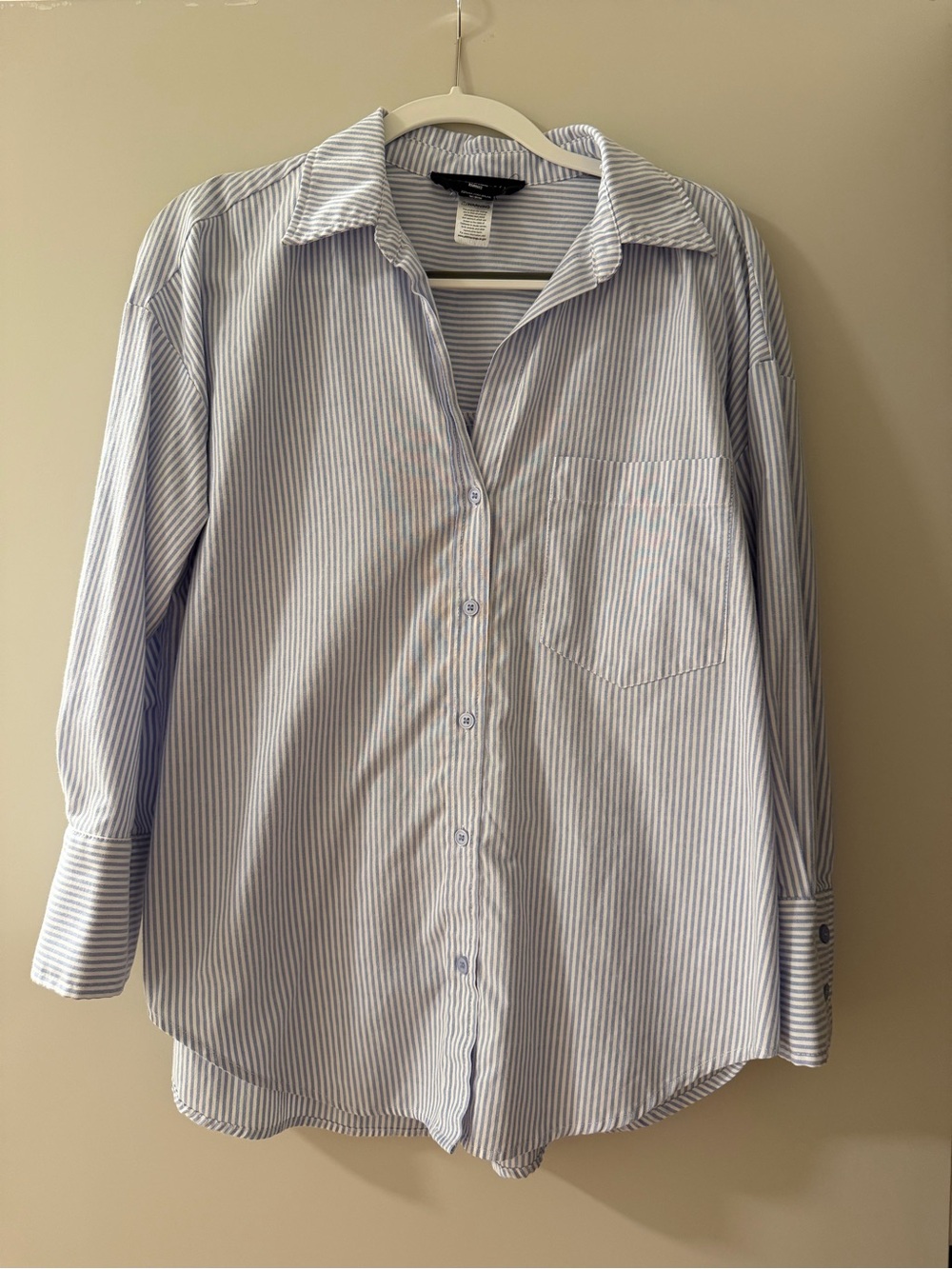 Oversized button-down shirt